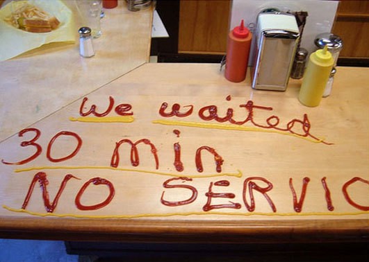 30 min no service