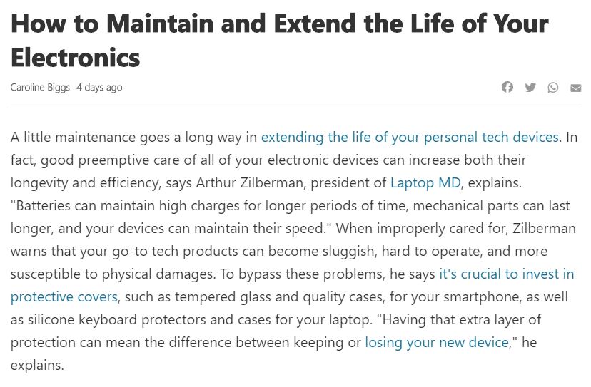 How to Maintain and Extend the Life of Your Electronics